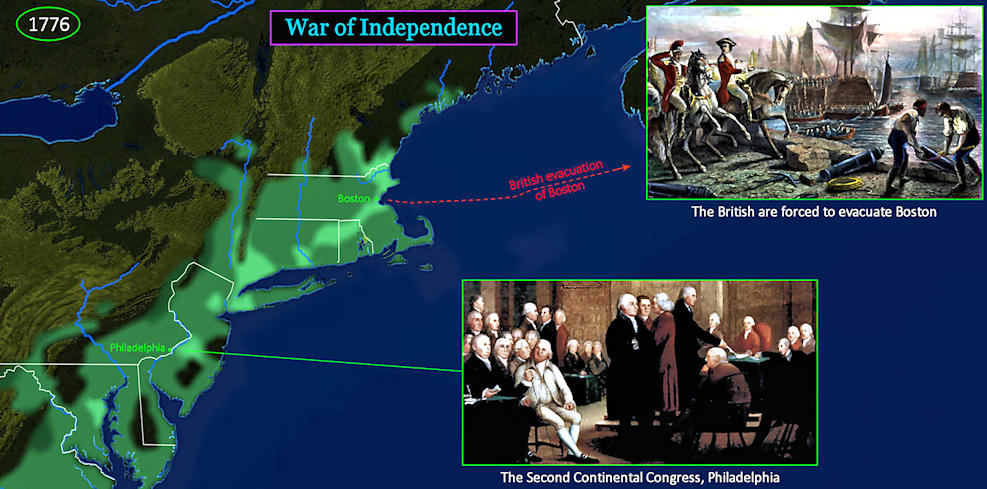 British Evacuate Boston, 1776
